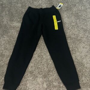 New Fila  Black Sweatpants  size small